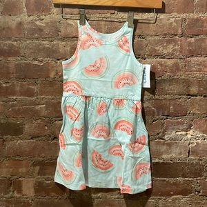 Carter’s watermelon print mint toddler girls dress